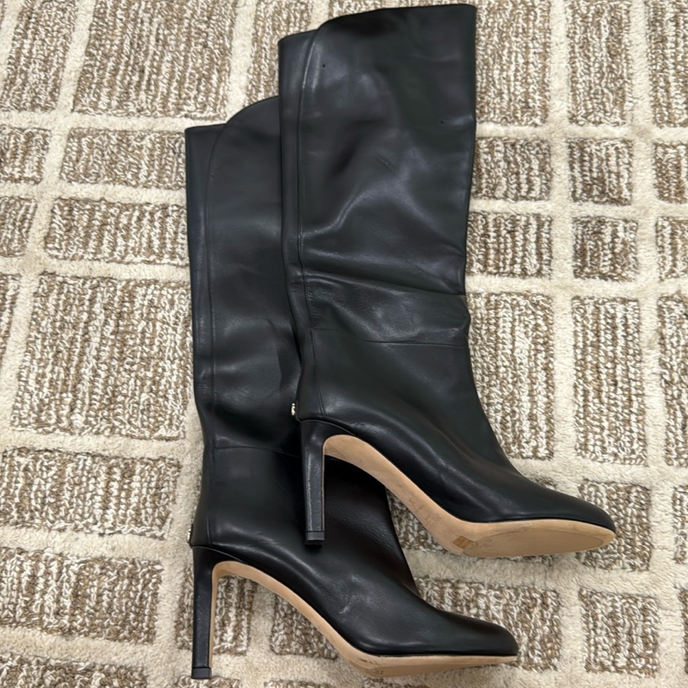 Jimmy Choo Black Heeled Boots Karter 85mm
